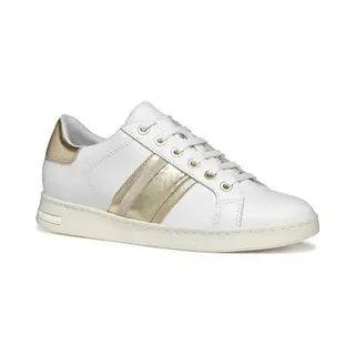 Geox Jaysen Dames Sneakers - Wit/Lichtgoud - Maat 39