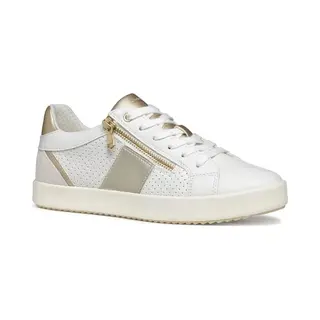 Geox Sneakers Laag 'Blomiee' Mokka / Zilver / Wit / Offwhite
