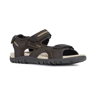 Geox Uomo Sandal Strada Sandale, Sommerschuh, Klettschuh, Outdoorsandale, Im Trekking-Look