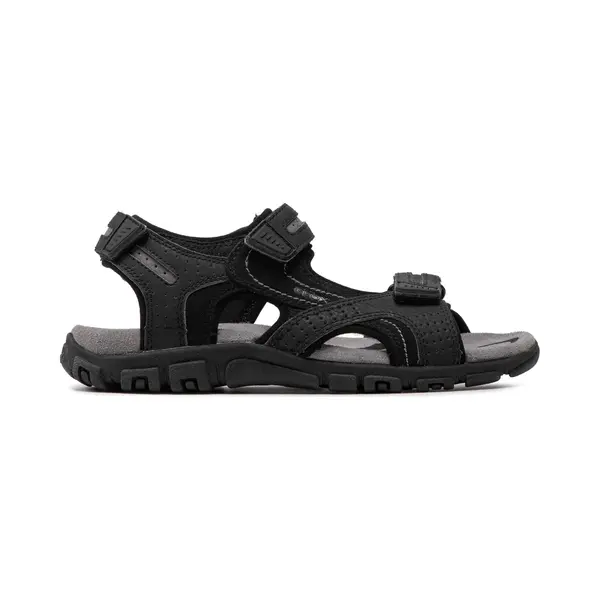 Geox U8224D050AUC9310 Sandalen Männlich Schwarz, Grau thumbnail