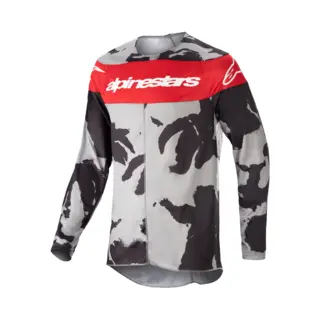 Alpinestars 2023 Racer Tactical Trikot Cast Gray Camo Mars Red