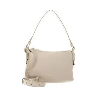 Coccinelle Leren Schoudertas Rebekka Mini Bag Grained Leather Sandshell Beige