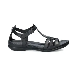 Ecco Flash Damessandalen Met Open Teen, Zwart/Zwart