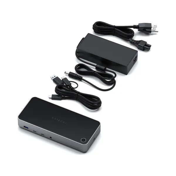 Satechi Triple 4K Display Verkabelte Dock Schwarz, Silber thumbnail