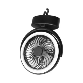 Draagbare Kampeerventilator Met Led-lamp - 40 Uur Werktijd - Oplaadbaar - Ventilator Op Batterijen - Noodstroomvoorziening Voor Tenten En Campers -