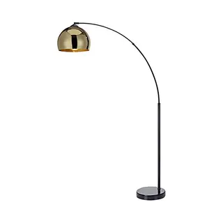 Teamson Home Arquer Bogenlampe Gold Schwarz Für Wohnzimmer