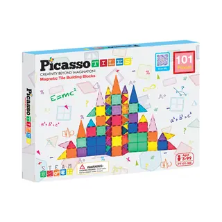 Tactic PicassoTiles Magnetic Tiles set 101 delig