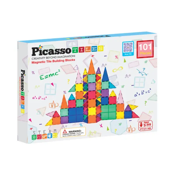 Tactic PicassoTiles Magnetic Tiles set 101 delig thumbnail