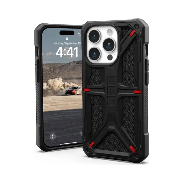 Urban Armor Gear Monarch Kevlar mobiele telefoon behuizingen 15,5 cm (6.1") Hoes Zwart thumbnail