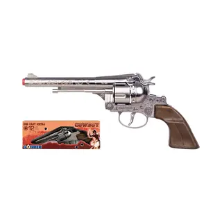 Gonher Speelgoed Revolver Cowboy 12 Schots Staal Zilver