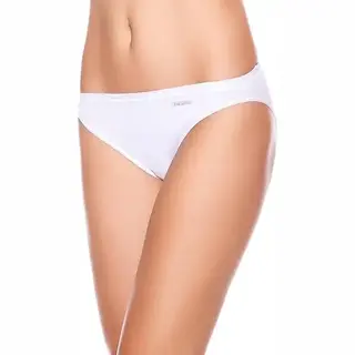 Avet Bikini Slip Dames - Katoen 35069 - Lage Dames Slip - Dames Onderbroek - Ondergoed - M - Wit