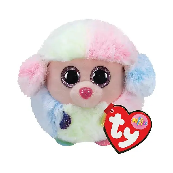 TY Teeny Puffies Rainbow Poodle 10cm thumbnail