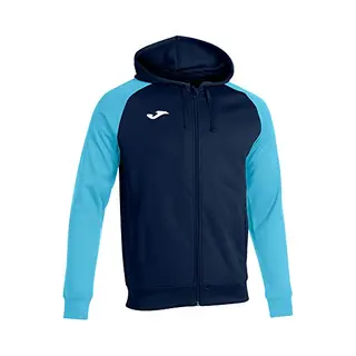 Joma Academy Iv Jas Met Kap Heren - Marine / Fluor Turquoise | Maat, M