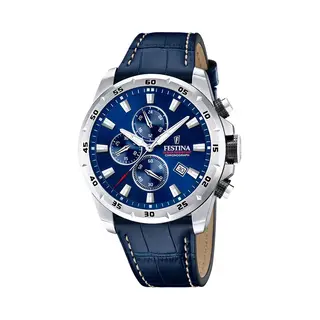 Festina Timeless Chrono - Heren Horloge - Zilverkleurig Met Band