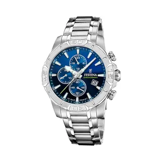Festina Timeless - Heren Horloge - Zilverkleurig Met Band