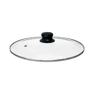 Kinvara Universele Pannendeksel Voor Pannen Van 28, 5 Cm - Glas - Stoomgaatje - D28.5 X H6 Cm