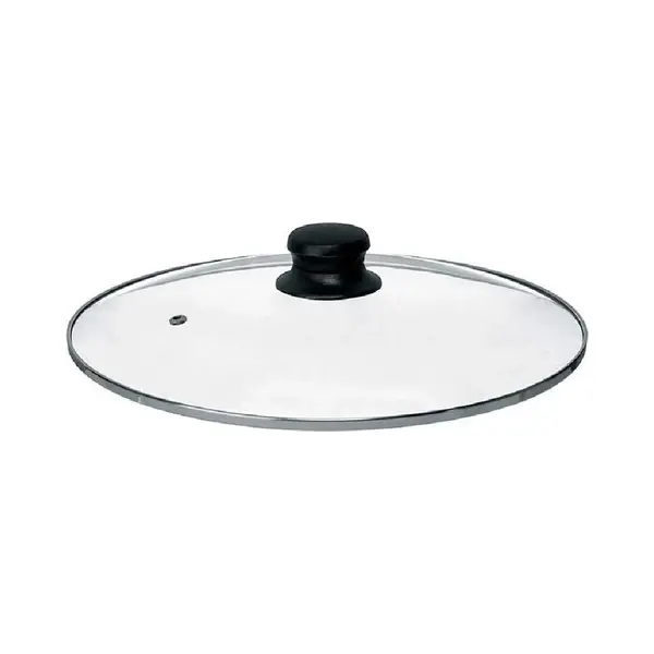 Kinvara Universele Pannendeksel Voor Pannen Van 28, 5 Cm - Glas - Stoomgaatje - D28.5 X H6 Cm thumbnail