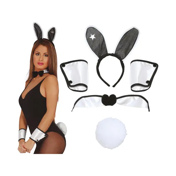 Fiestas Guirca - Bunny Set Zwart-Wit (5 Delig) thumbnail