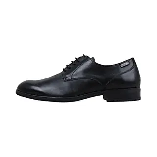 Pikolinos Für Herren. M7J-4187 Bristol Lederschuhe M7J-4187 Schwarz (44), Wohnung, 1 Bis 3 Cm, Schnürsenkel, Lässig