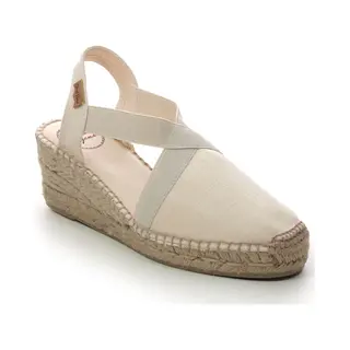 Toni Pons Damen-Espadrille Aus Baumwolle - Ter - Roh, 42 Eu