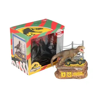 Arborescence Eeuwigdurende Kalender - Erik - Jurassic Park 3D - Meerkleurig - Voor Kinderen Van 3 Tot 10 Jaar - Wordt Gemonteerd Geleverd Beige