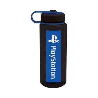 Playstation Sony Play Sation Waterfles - Drinklfes Met Victory Logo - Zwart - 1 Liter (1000 Ml.)
