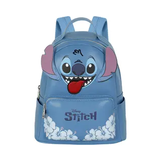 Disney Unisex 04808 Kleiner Fashion Rucksack Tongue, Blau Stitch, Einheitsgröße