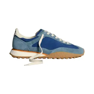 HOFFvoor Mannen. 22559002 Bridge Mkii Leren Sneakers Blauw (41), Leer, Plat, Veters, Casual