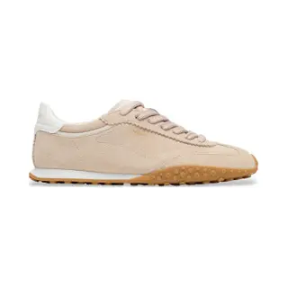 HOFFvoor Vrouwen. 22561018 Beige Brug Leren Sneakers (44), Leer, Plat, Veters, Casual