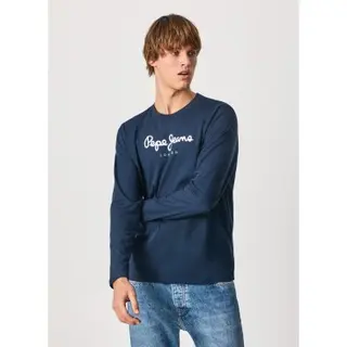 Pepe Jeans Herren Rundhals Langarmshirt Eggo Long N - Regular Fit