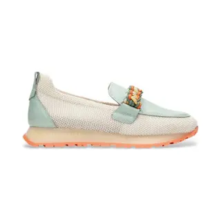 Hispanitasvoor Vrouwen. HV253948 Leren Mucassins Kansas Veelkleurig (37), Leer, Plat, 1 Tot 3 Cm, Geen, Casual