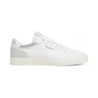 Pepe Jeans Sneakers Laag 'Kenton Court' Grijs / Zilver / Wit