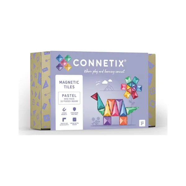Connetix Pastel Mini Pack 32 Stuks. thumbnail