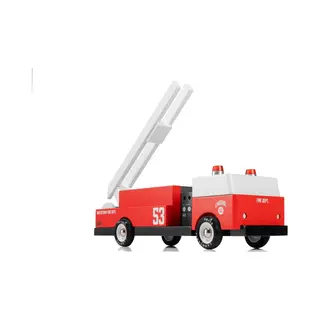 Candylab Houten Speelgoedauto Brandweerwagen Americana Engine 53 Multicolor.
