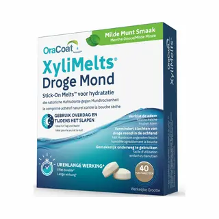 Xylimelts Voor Droge Mond Milde Munt 40 Stuks