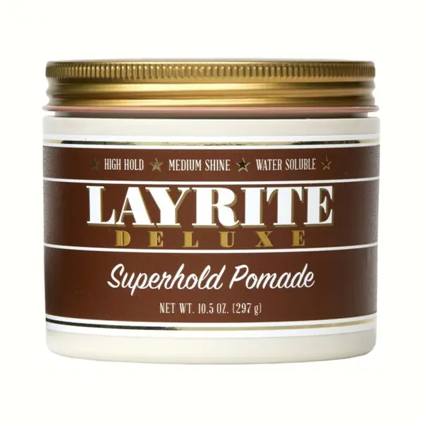 Layrite Superhold Pomade 297g | Starker Halt | Wasserlöslich | Mittlerer Glanz thumbnail