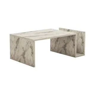 Memo Salontafel | 100% Melamine | Freesia Marmer - Asir Group - Salontafel - Beige - Spaanplaat
