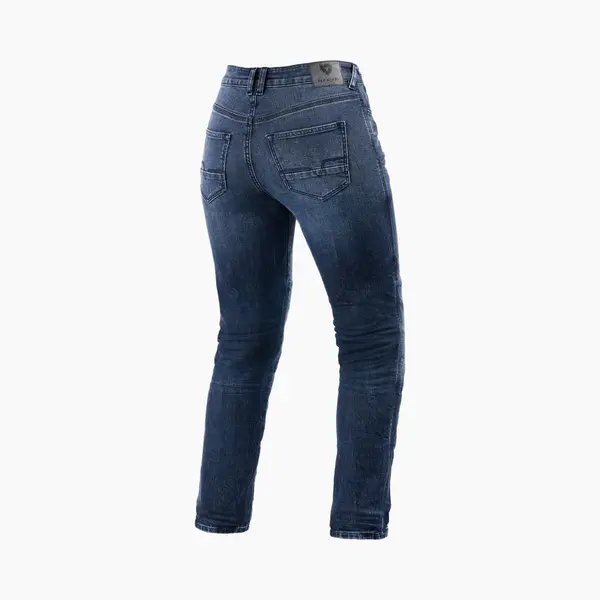 Rev'It! Jeans Victoria 2 Ladies Sf Medium Blue Motorcycle Jeans - Maat L32/W24 - Broek thumbnail