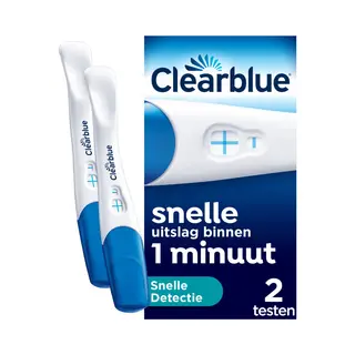 Clearblue Zwangerschapstest Snelle Detectie | 2 Stuks Promo