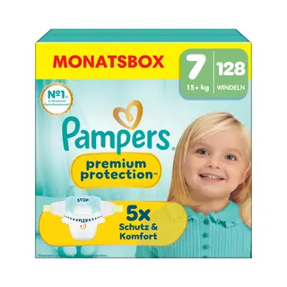 Pampers Premium Protection Luiers Maat 7 (15+ Kg) 128 Stuks