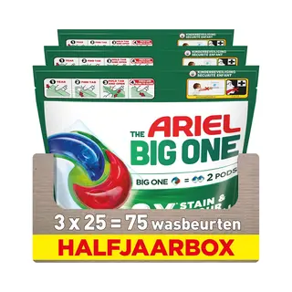 Ariel 3in1 Wasmiddel Pods The Big One Original - 3 X 25 Wasbeurten