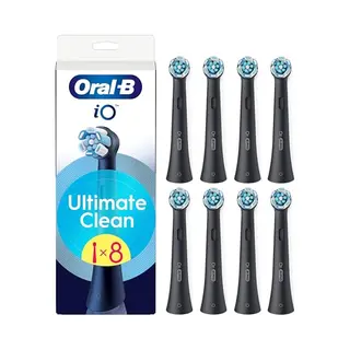 Oral-B Io Ultimate Clean - Opzetborstels - Kleurveranderende Borstelharen - Zwart (8 Stuks)