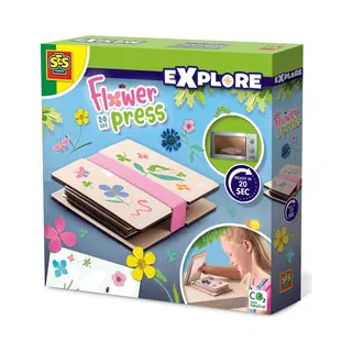 Ses Creative Flower press 20 sec. - Dried flowers, without the wait, Can be used in microwave, Age 5+