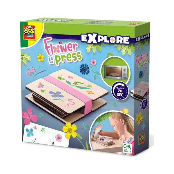 Ses Creative Flower press 20 sec. - Dried flowers, without the wait, Can be used in microwave, Age 5+ thumbnail
