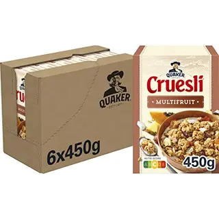 Quaker Cruesli Multifruit - Ontbijtgranen - 6 X 450 Gram