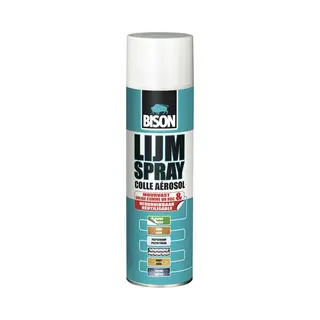Bison Lijmspray Universal Spuitbus 500 Ml, Universele, Vloeibare Spuitlijm Voor Grote Oppervlakken. Bindt Alternatief Of Permanent. Geschikt Voor Diverse