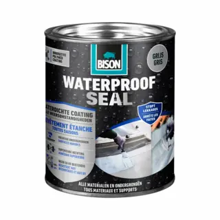 Bison Waterproof Seal Grijs 1 Kg, Waterdichte Coating, Voor Alle Weeromstandigheden, Waterdicht Maken, Dakovergangen, Carports, Caravans, Dakgoten, Dak,