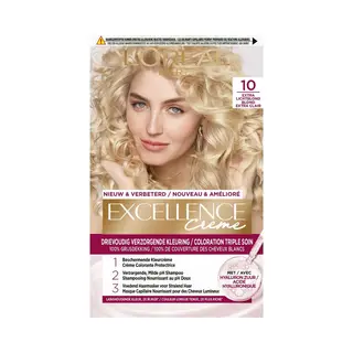 Gratis, L'Oréal Excellence Crème Permanente Crèmekleuring 10 Extra Lichtblond