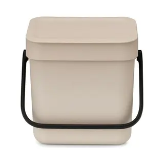 Brabantia Sort & Go 3 L Rectangular Recycled plastic Beige