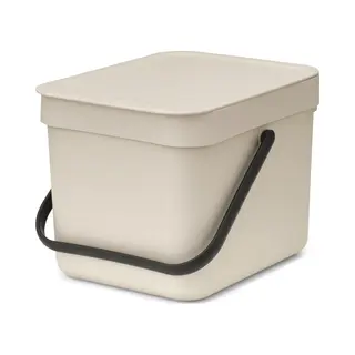 Brabantia Sort & Go 6 l Rechthoekig Gerecycleerd plastic Beige